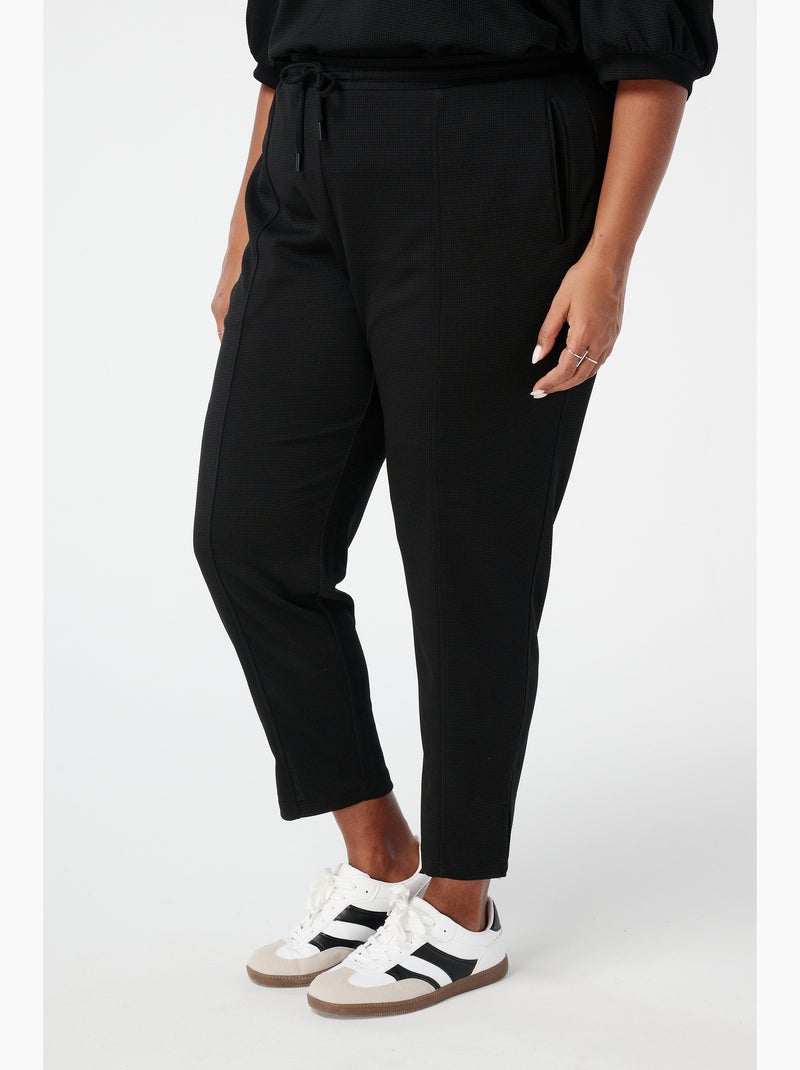 MS MODE Pantalon Pantalon avec taille élastique Noir Noir - Kiabi