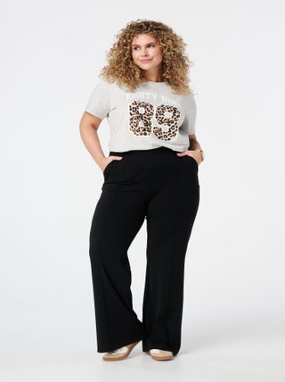 MS MODE Pantalon Pantalon avec taille élastique