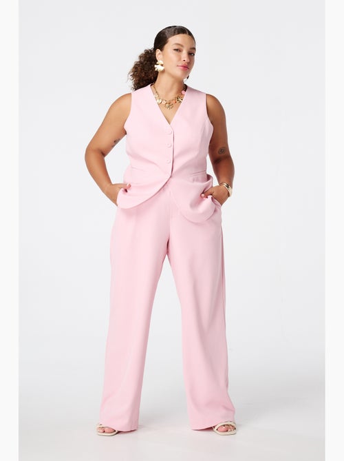 MS MODE Pantalon Pantalon avec taille élastiquée - Kiabi