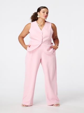 MS MODE Pantalon Pantalon avec taille élastiquée