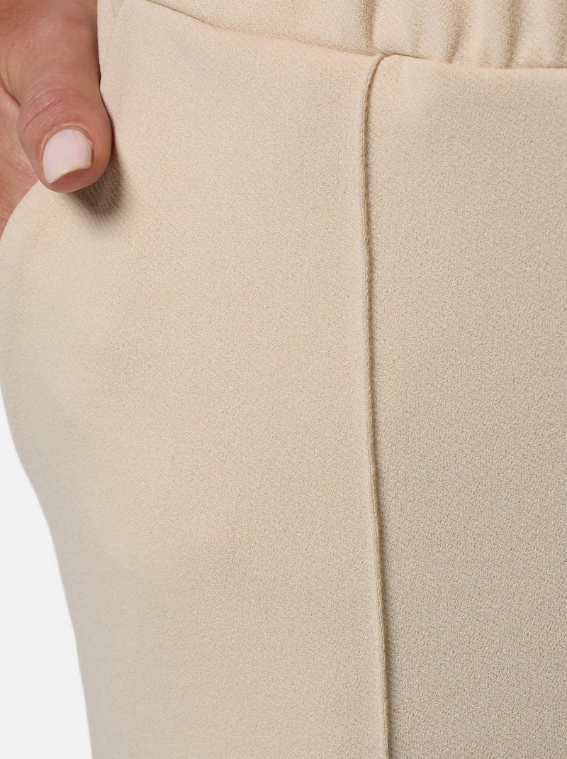 MS MODE Pantalon Pantalon coupe droite Blanc cassé - Kiabi