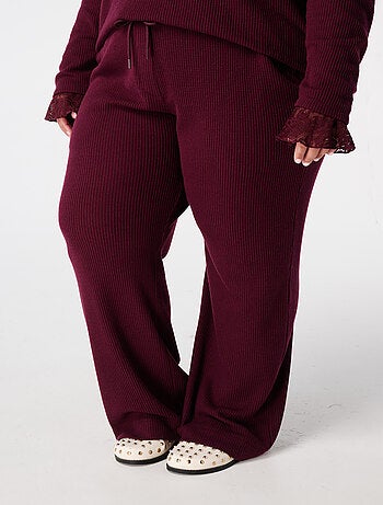 MS MODE Pantalon Pantalon droit à taille élastique