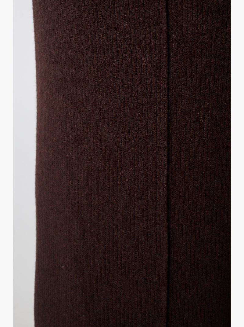 MS MODE Pantalon Pantalon droit à taille élastique Marron foncé - Kiabi