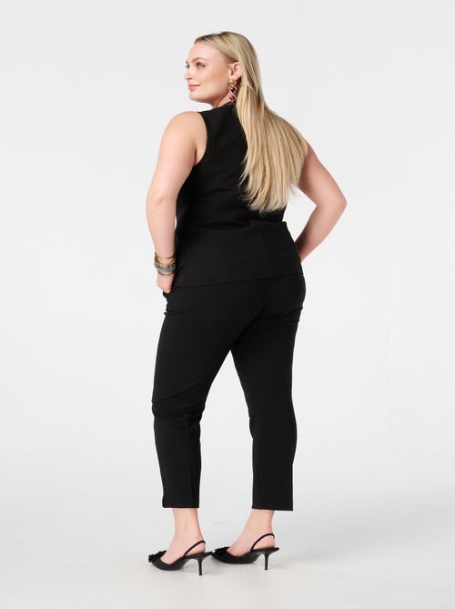 MS MODE Pantalon Pantalon droit à taille élastique - Kiabi