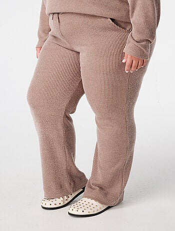 MS MODE Pantalon Pantalon droit à taille élastique