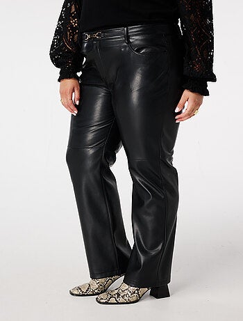 MS MODE Pantalon Pantalon effet cuir