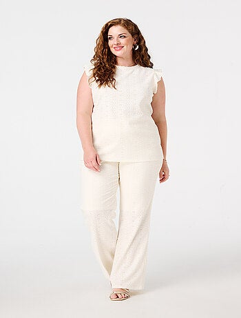 MS MODE Pantalon Pantalon en crochet
