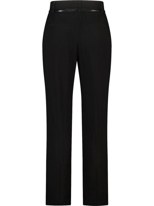 MS MODE Pantalon Pantalon en lin avec ceinture - Kiabi