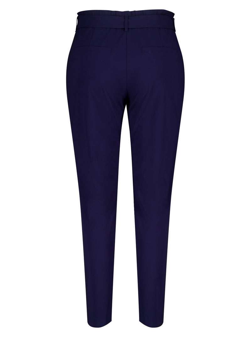 MS MODE Pantalon Pantalon extensible en sac en papier Bleu marine - Kiabi