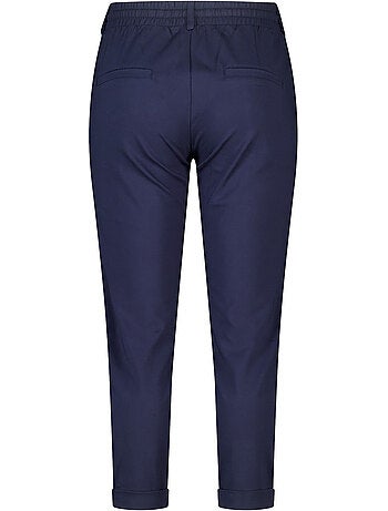 Ms Mode Pantalon pantalon fuselé à taille élastique
