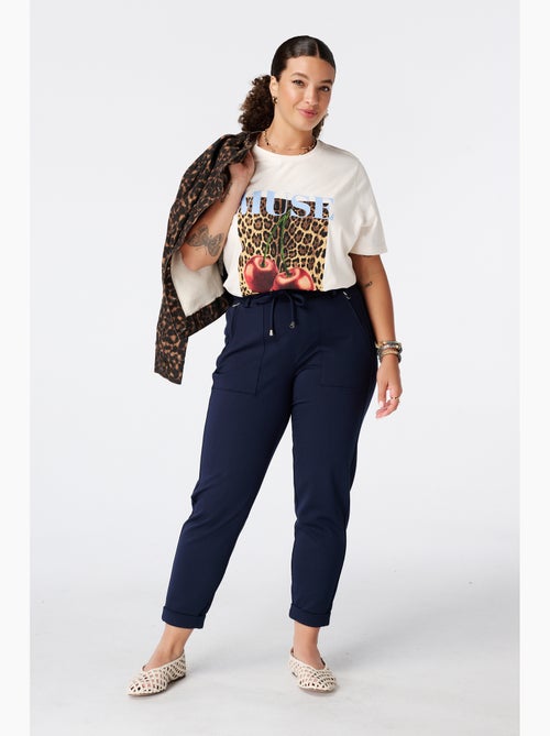 Ms Mode Pantalon pantalon fuselé à taille élastique - Kiabi Ms Mode Pantalon pantalon fuselé à taille élastique - Kiabi