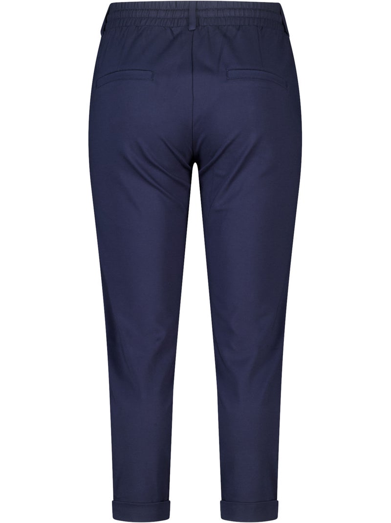 Ms Mode Pantalon pantalon fuselé à taille élastique Bleu marine - Kiabi