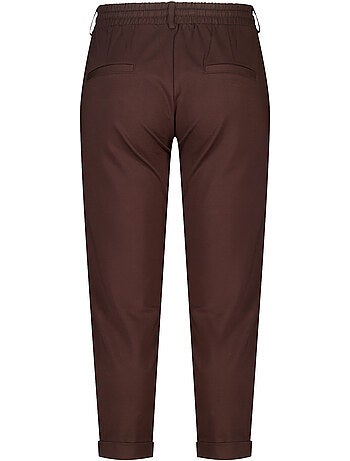Ms Mode Pantalon pantalon fuselé à taille élastique