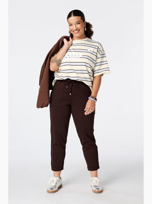 Ms Mode Pantalon pantalon fuselé à taille élastique - Kiabi Ms Mode Pantalon pantalon fuselé à taille élastique - Kiabi