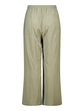 MS MODE Pantalon Pantalon large avec taille élastique