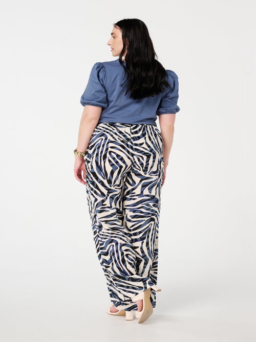 MS MODE Pantalon Pantalon léger imprimé - Kiabi