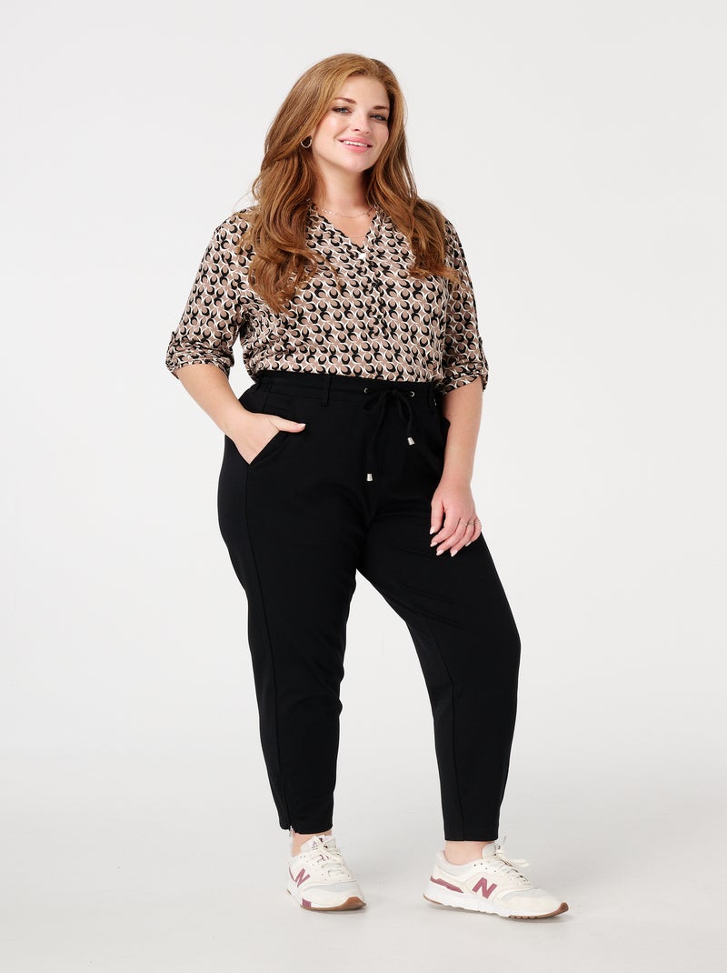 MS MODE Pantalon Pantalon slim Noir Noir - Kiabi