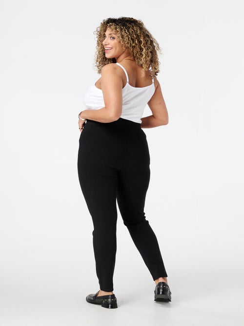 MS MODE Pantalon Tregging avec boutons décoratifs - Kiabi