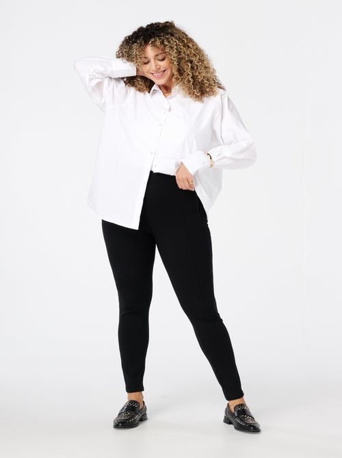 MS MODE Pantalon Tregging avec fermeture éclair - Kiabi