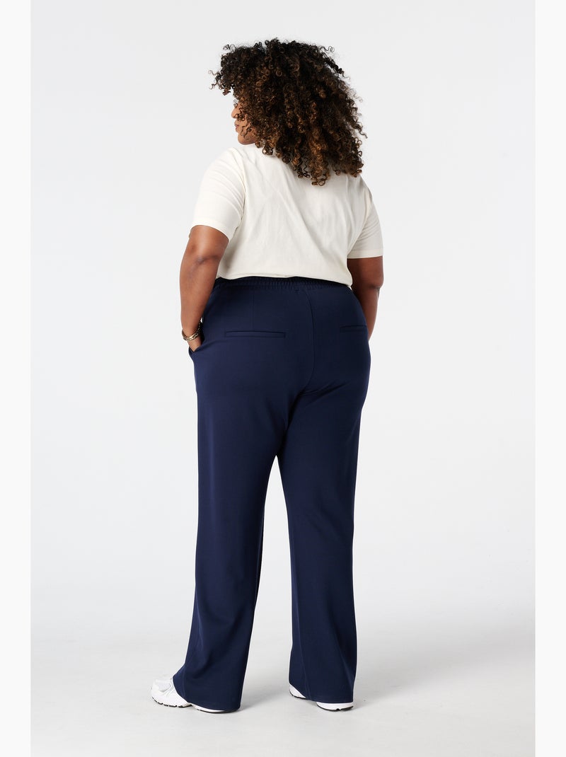 Ms mode pantalon wide leg Bleu marine - Kiabi
