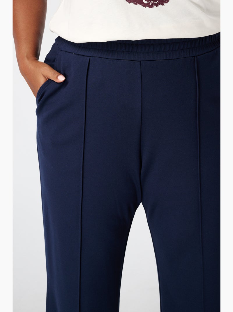 Ms mode pantalon wide leg Bleu marine - Kiabi