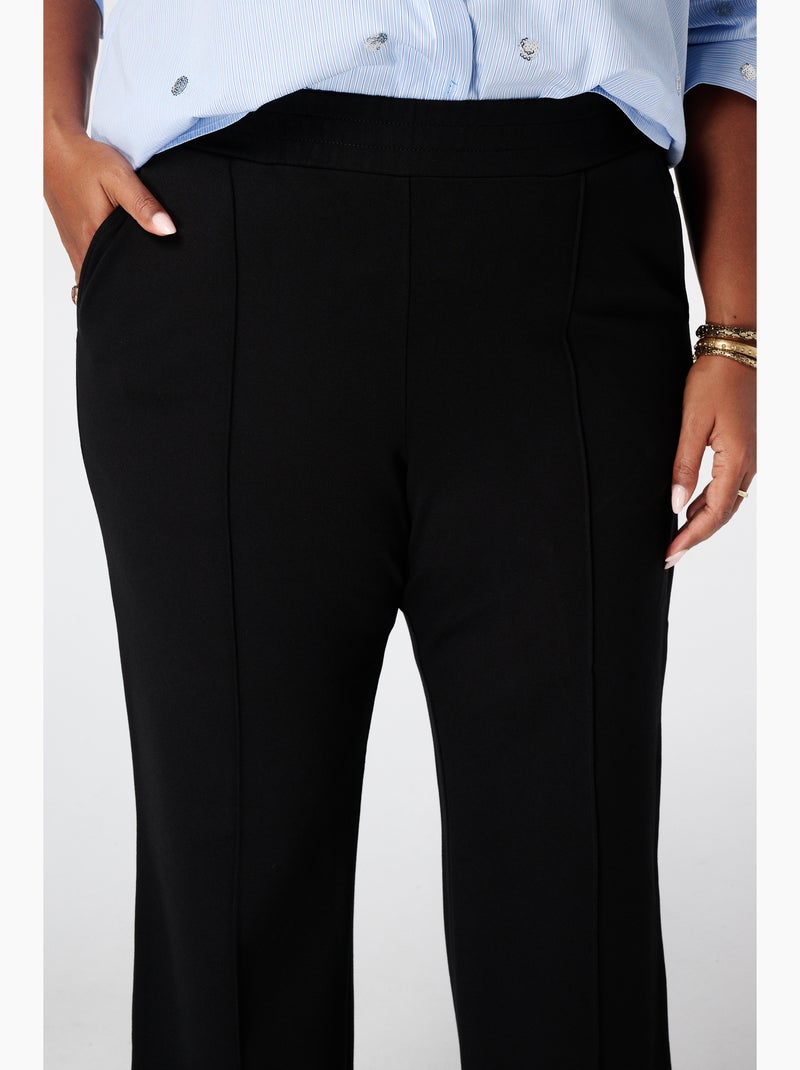 Ms mode pantalon wide leg Noir - Kiabi