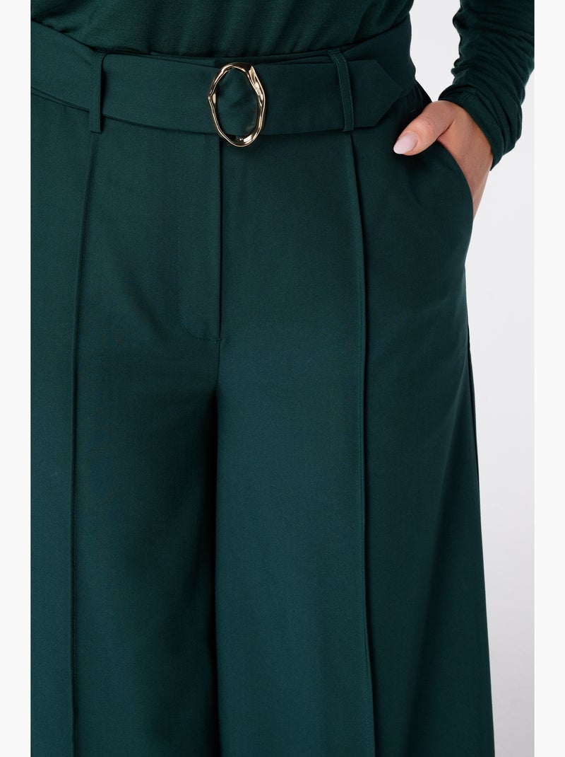 Ms mode pantalon wide leg Vert foncé - Kiabi