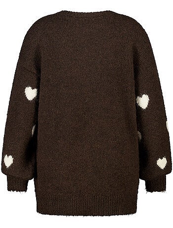 Ms mode pull à motif cœurs