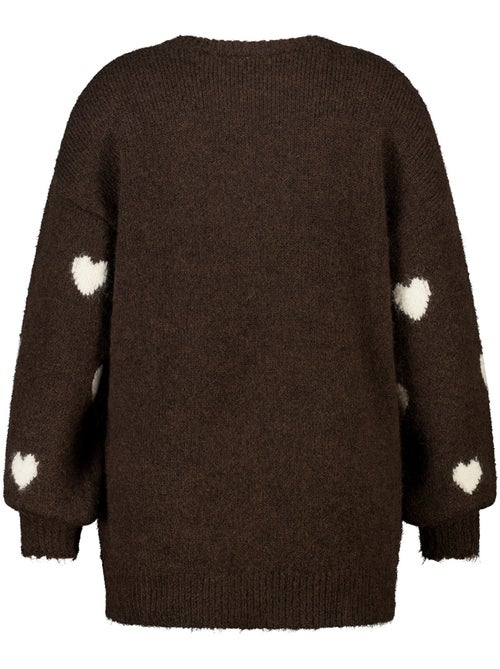 Ms mode pull à motif cœurs - Kiabi