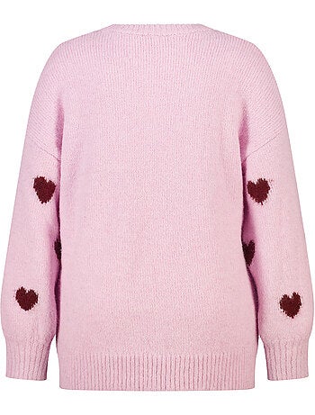 Ms mode pull à motif cœurs