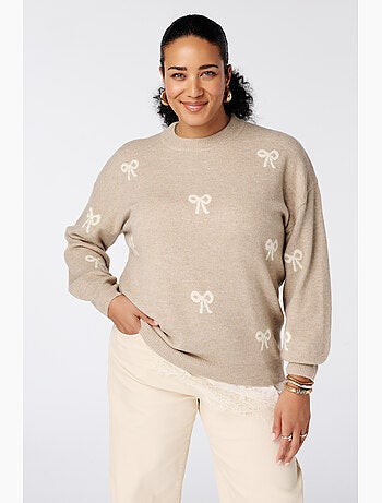 Ms mode pull à motif nœuds
