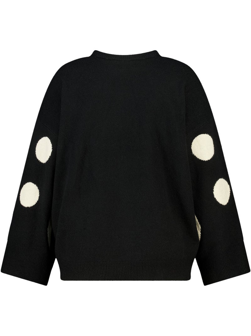 Ms mode pull à pois Gris Noir - Kiabi