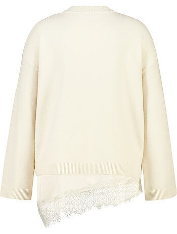 Ms mode pull avec dentelle