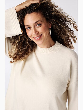 Ms mode pull avec dentelle