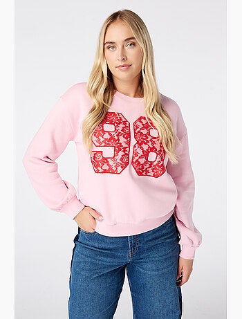Ms mode pull avec dentelle