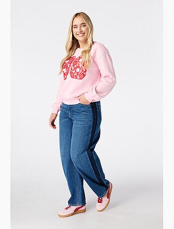 Ms mode pull avec dentelle