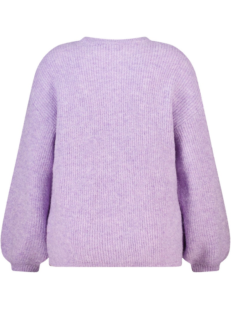 Ms mode pull avec écharpe assortie Violet clair - Kiabi