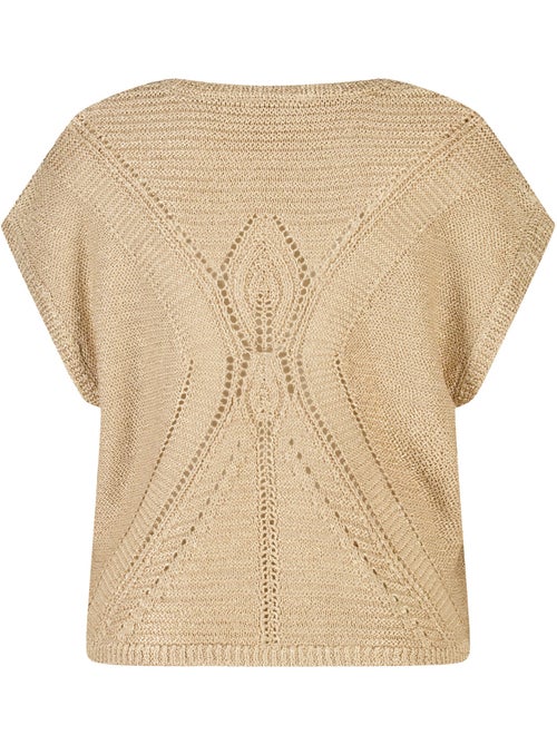 Ms mode pull en crochet à manches courtes - Kiabi Ms mode pull en crochet à manches courtes - Kiabi