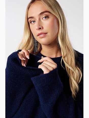 Ms mode pull en mélange de laine d’alpaga