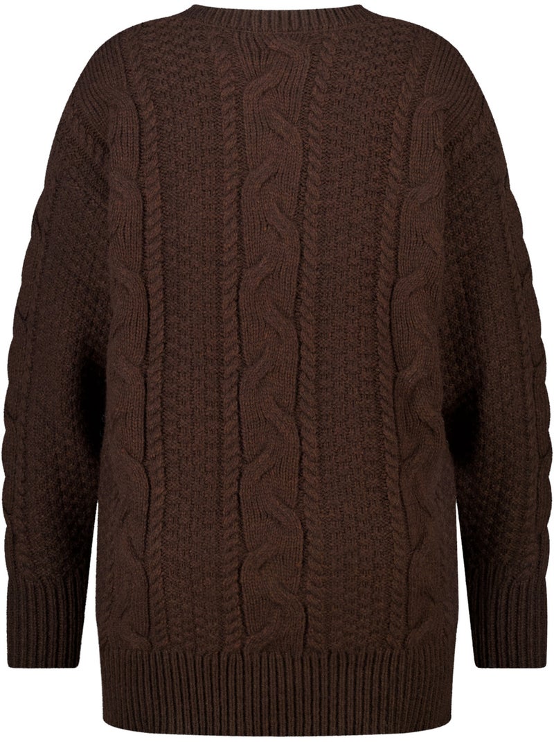 Ms mode pull long Marron - Kiabi