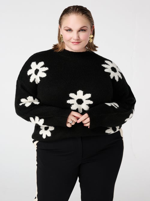 MS MODE Pull Pull à imprimé floral - Kiabi