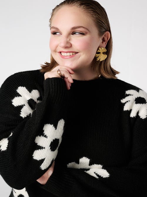 MS MODE Pull Pull à imprimé floral - Kiabi