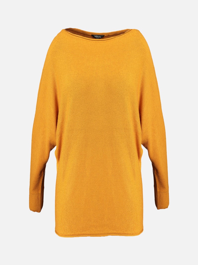 MS MODE Pull Pull à manches chauve-souris Jaune - Kiabi