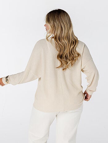 MS MODE Pull Pull à manches papillon