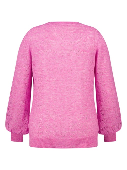 MS MODE Pull Pull ajouré avec motif cœurs - Kiabi