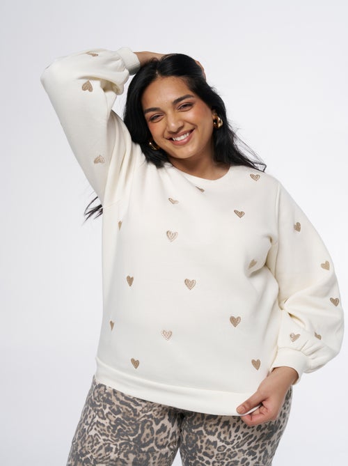 MS MODE Pull Pull avec cœurs - Kiabi