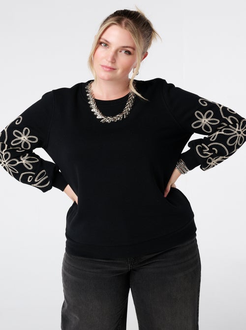 MS MODE Pull Pull avec détails brodés - Kiabi