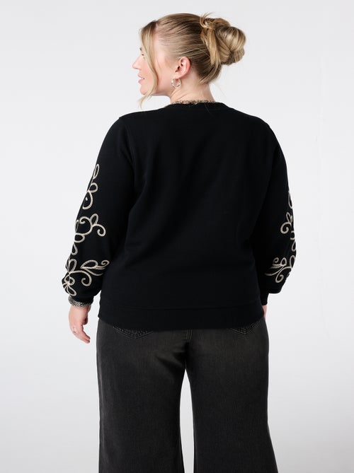 MS MODE Pull Pull avec détails brodés - Kiabi