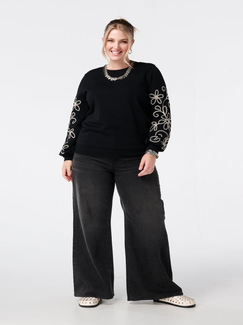 MS MODE Pull Pull avec détails brodés - Kiabi