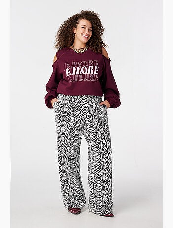 MS MODE Pull Pull avec épaule découpée